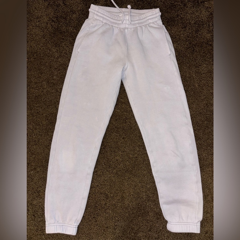 TNA Aritzia Light Grey/blue Jogger Pants
